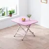 Mesa plegable para uso doméstico, mesa de comedor portátil simple, mesa cuadrada para apartamentos de alquiler, mesa cuadrada minimalista de tamaño pequeño para comer