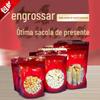 Saco de embalagem para conservação de especialidades de frutos do mar flor de lula cola presente saco vermelho autovedante bolsa de mão festiva especialidade