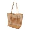 Bolsa de praia dobrável Cross-Border, bolsa de mão em tela, bolsa de ombro feminina, bolsa de compras, bolsa de viagem para o verão ao ar livre.