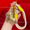 Acessórios de Chaveiro Princesa Dourada do Ano do Cavalo Ouro Puro 999 Fique Rico Instantaneamente Pingente de Bolsa Venda por Atacado em Estoque