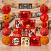 Decorações para o Dia Nacional e Festival do Meio Outono, decorações para eventos de loja, vitrines, caixas de exposição de piso e ornamentos para joalherias