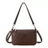 Bolso de mano nuevo para mujer transfronterizo 2026, con un diseño de patrón de lichi, un aspecto simple y elegante, gran capacidad y se puede llevar como bolso de hombro o bolso cruzado