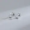 Nuevos Pendientes de Tornillo Rectangulares de Diamante Moda Europea y Americana para Mujer Elegantes Pendientes de Circonita Joyería de Lujo Ligero de Ins