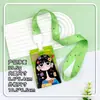 Nuevo estilo tarjetero para niñas, gafete de identificación de estudiante, funda para tarjeta con cordón para cuello anti-pérdida, protector de tarjeta de identificación unisex, estuche rígido