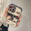 Oso de Dibujos Animados Adecuado para Funda de Teléfono iPhone 16 Pro Max Apple 17 Anti-Caídas 14 Superficie de Espejo 12 Femenina 13