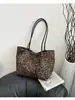 Bolso Tote Grande de Moda Casual Versátil con Estampado de Leopardo para Mujer 2026 Nuevo Popular Bolso de Hombro para el Trabajo