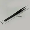 Pinzas Digitales de Acero Inoxidable Herramientas Antiestáticas Recogida de Cabello de Nido de Pájaro Pinzas Digitales Punta de Alta Precisión para Reparación de Injerto de Pestañas