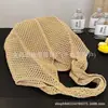 Bolsa de Palha Vazada de Grande Capacidade para Comute de Verão para Mulheres 2025 Nova Bolsa de Praia Tecida Bolsa de Ombro Único para Sobrancelha