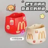 Caixa magnética de absorção para geladeira McDonald's, com ventosa magnética, formato de batata frita fofa, caixa magnética para geladeira, suporte de caneta criativo de plástico para parede.