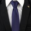 Gravata Vestido Masculino Negócios Azul Listrado Camisa Terno Mãos Preguiçoso Pessoas Sem Zíper Tendência Casamento