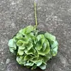 Fabricante de Flores Artificiales para Bodas Verdes Hortensia Verde Rosa Rocío de Golondrina Loto Bola de Cebolla Decoración Suave para Bodas Flor Artificial al por Mayor