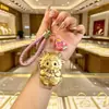Chaveiro Dourado Ano Novo do Carneiro, Flor de Dinheiro em Ouro Puro, Pingente Fofo de Carneirinho para Celular, Ornamento de Bolsa, Venda por Atacado da Fonte