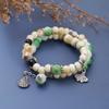Nuevo brazalete de doble capa estilo étnico retro regalo para estudiante femenina fábrica de joyería de cerámica de Jingdezhen venta al por mayor