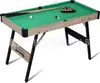 Mesa de bilhar dobrável infantil, mesa multifuncional 3 em 1 para tênis de mesa e escrivaninha, mesa de brinquedo para prática e entretenimento