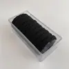 Elástico de Cabelo para Rabo de Cavalo Alto, Alta Elasticidade, Borracha Durável, Laço Simples para Cabelo Feminino, Acessório de Cabelo Estiloso de Corda Preta