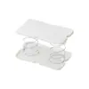 Soporte Elevable para Caja de Pañuelos, Portapañuelos, Base de Soporte al por Mayor con Fondo de Resorte, Bandeja Inferior Automática de Doble Resorte
