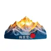 Imán para Refrigerador Luminoso 3D de la Montaña de Nieve Meili Pedido Personalizado Regalo Creativo Cultural de Turismo de Shangri-La, Yunnan
