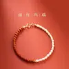 Pulseira Nanhong com Múltiplos Círculos para Mulheres, Contas de Jade Natural de Alta Qualidade, Pulseira de Ágata Vermelha, Coral e Pequenas Contas de Arroz