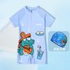 Traje de Baño Infantil Nuevo de Verano 2025 para Niñas, Tallas Pequeñas y Medianas, Traje de Baño Infantil de Una Pieza, Traje de Baño de Dibujos Animados, Traje de Manga Corta