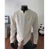 Camiseta de Manga Larga con Cuello en V Pequeño y Patrón de Trigo para Hombre, Suéter Pulóver de Invierno Ajuste Limpio, Camiseta Básica Casual de Manga Larga para Jóvenes