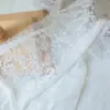 Tela de Encaje de Malla Blanca Cortina Tela de Fondo para Fotos de Boda Mesa de Comedor Vestido Ropa