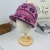 Gorro de Lana de Invierno para Mujer, Madre, Gorro de Punto Cálido y Engrosado para Personas Mayores, de Mediana Edad y Mayores, Forro de Lana de Pelo de Conejo, Moderno y Casual
