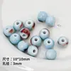 Cuentas de Cerámica Azules Separadas por Cuentas Pez Payaso Estrella Pulsera Collar Cadena para Teléfono Móvil Accesorios de Joyería Hechos a Mano DIY Material