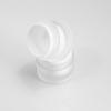Frasco acrílico redondo recto de 50 g de venta caliente para crema para el cuidado de la piel embotellado, frasco de crema con tacto esmerilado