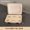 Caja de embalaje desechable degradable para llevar, para catering comercial, de tres compartimentos, cuatro compartimentos, cinco o seis compartimentos, para comida rápida, de pulpa de alta calidad.