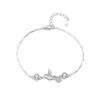 Pulsera de plata esterlina s925 con eucalipto azul y pájaro, diseño de nicho para niñas, temperamento de alta gama, regalo de cumpleaños para novia