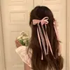 Horquilla de Encaje con Cinta de Moño Colorida para Cola de Caballo Lateral Accesorio para el Cabello Nuevo Estilo Ins Super Hada Rosa Tocado Versátil