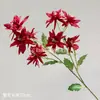 Flor de garra de gato artificial con tallos largos, diseño de flor colgante, dinámica y única, adecuada para fotografía de bodas, flores artificiales al por mayor