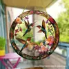 Novo Transfronteiriço Pássaro Vermelho de Natal Apanhador de Luz Pingente Acrílico Casa Exterior Jardim Pátio Pingente de Decoração Pendente