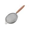 Colador Pequeño de Acero Inoxidable 304 con Mango de Madera Personalizado Colador para Leche de Soya Jugo Colador Herramienta para Hornear Colador de Harina Cuchara Coladora de Aceite