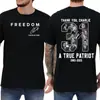 Site Independente da Amazon Tamanho Europeu Camisa de Algodão Masculina Estampa do Personagem Charlie Kirk Tendência Casual Manga Curta