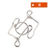 Juguetes de rompecabezas de nueve cadenas difíciles de desatar el anillo Lu Ban lock release Kong Ming lock desatar el anillo mecanismo de escritorio que quema el cerebro