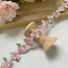 Renda de Cereja Gradiente Colorido Estéreo Solúvel em Água Bordado Roupas Roupas de Bebê Acessórios Mochila Mochila Materiais Decorativos