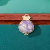Bolsa de Dinero de Brocado de la Dinastía Song Colgante de Bordado de Doble Cara DIY Color Duradero Chapado en Oro Bolsa Pequeña de la Fortuna Nuevo Estilo Chino Broche Hanfu Decoración de Bolsa