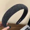 Diadema de ala ancha para uso diario, Diadema para el cabello de mujer, Diadema alta, Pinza para el cabello, Estilo Melard Otoño e Invierno, Diadema de alta gama