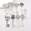Accesorios para joyería DIY de aleación corazón engranaje corona flor llave colgante collar decoración de ropa colgante hip hop