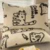Un Par de Fundas de Almohada de Algodón con Dibujos 48X74 Fundas de Almohada Domésticas para Niños Funda Protectora de Almohada Individual para Dormitorio