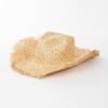Moda Casual Nueva de Primavera y Verano Sombrero de Vaquero Baocao Tejido a Mano Bordes Lijados Bordes Grandes Bordes Deformados Sombrero para el Sol de Playa al Aire Libre