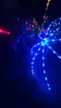 Ventas Directas de Fábrica Creativo Colorido Paraguas Mediano Luminoso Paraguas con Iluminación LED Señal Nocturna Mango Largo Transparente