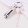 Cortador de Unha Cartoon Colorido Garra de Gato Dopamina Limpador de Ouvido Chaveiro Conjunto Manicure Limpa Sujeira do Canal Auditivo