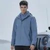 Chaqueta de concha dura a prueba de viento e impermeable para otoño e invierno 2026 para mujer, diseño tres en uno con forro polar, adecuada para senderismo y montañismo, también disponible para hombres