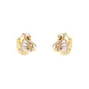 Moda Europea y Americana Más Vendidos Pendientes de Cisne de Circonio Completo de Gama Alta Clásicos Súper Brillantes Versátiles Pendientes de Temperamento a la Moda
