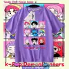 Caçadores de Demônios da Amazon Kpop Caçadores de Demônios Camiseta Gola Redonda Manga Curta Casual Solta Top Infantil