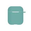 Capa protetora fina de silicone, cor sólida, adequada para fones de ouvido Bluetooth sem fio Apple AirPods de 1ª e 2ª geração.