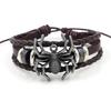 Europeu e Americano não-mainstream punk casual Spider rebite tamanho pulseira de couro ajustável para homens e mulheres pequenas lembranças de presente