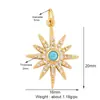 T17 Accesorios para Joyería DIY Colgantes de Circonita Turquesa Estrella Luna Corazón Llave Ojo Maligno Accesorios para Collares